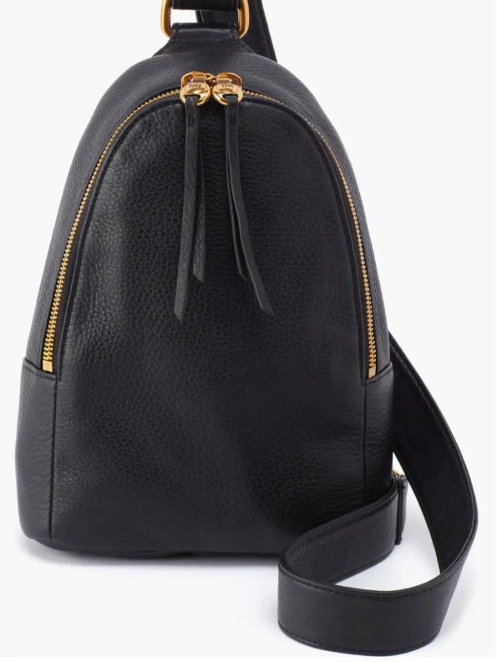 Hobo Fern Sling Black Crossbody Bag